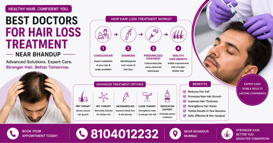 Best Doctors For Hair Loss Treatment Near Bhandup