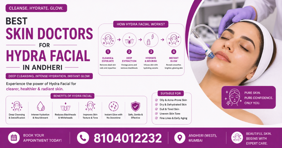 Best Skin Doctors for Hydra Facial in Andheri