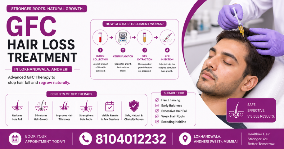 GFC Hair Loss Treatment in Lokhandwala, Andheri